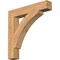 Ekena Millwork Thorton Block Smooth Bracket, Western Red Cedar, 3 1/2"W x 22"D x 22"H BKT04X22X22THR05SWR - alternate 1